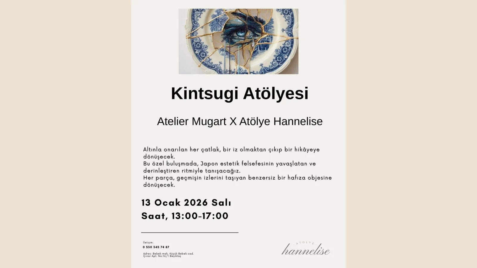Atelier Mugart ile Kintsugi