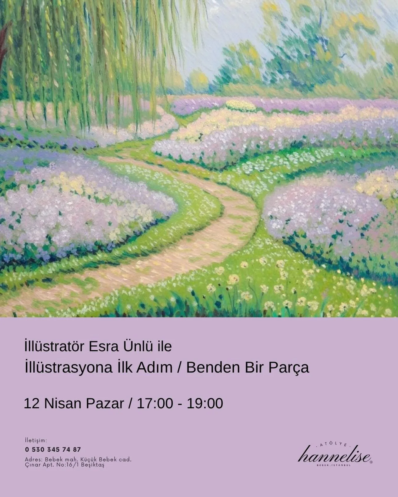 Esra Ünlü ile İllüstrasyon etkinliğinden bir anı