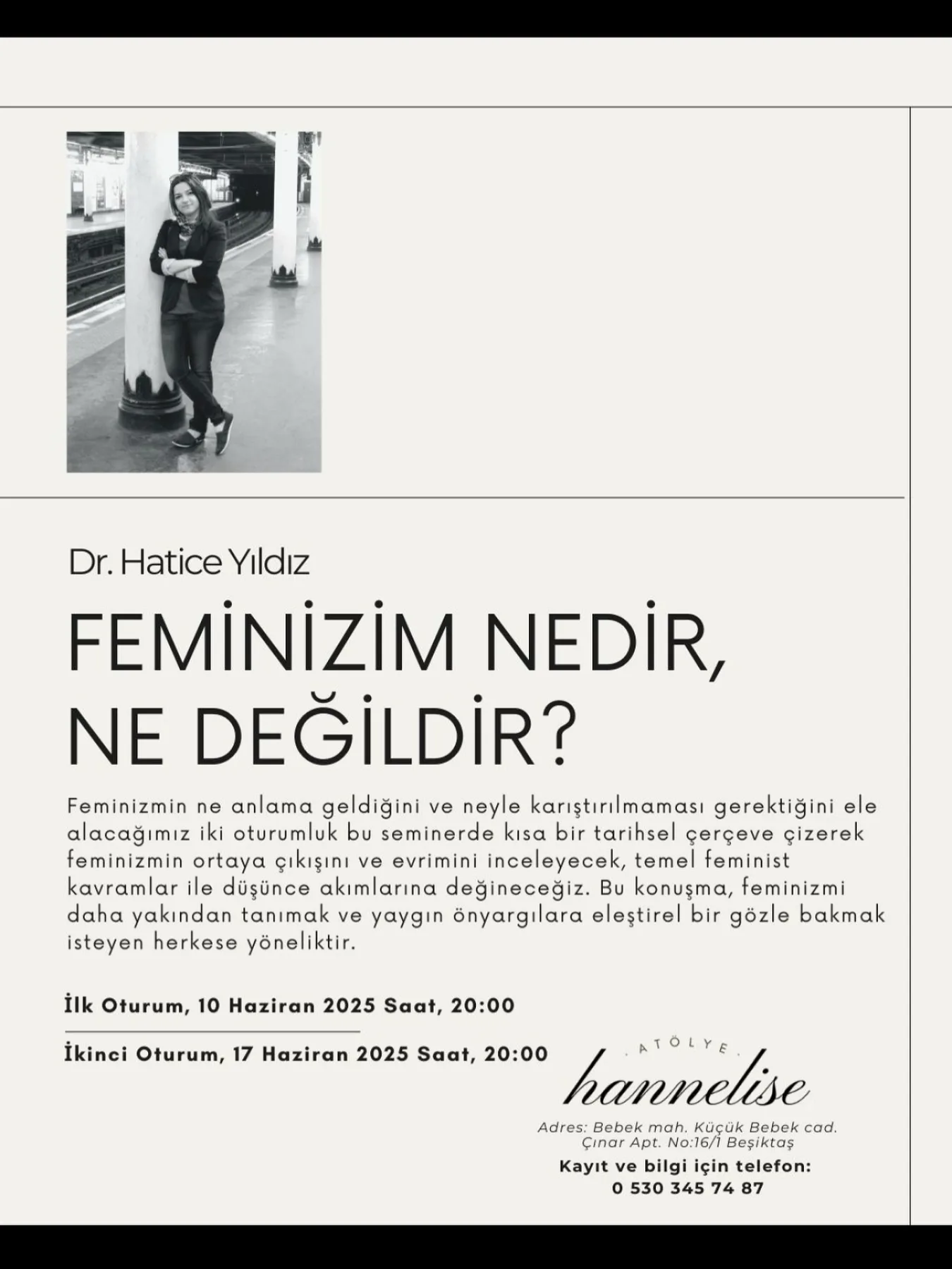 Feminizm etkinliğinden bir anı