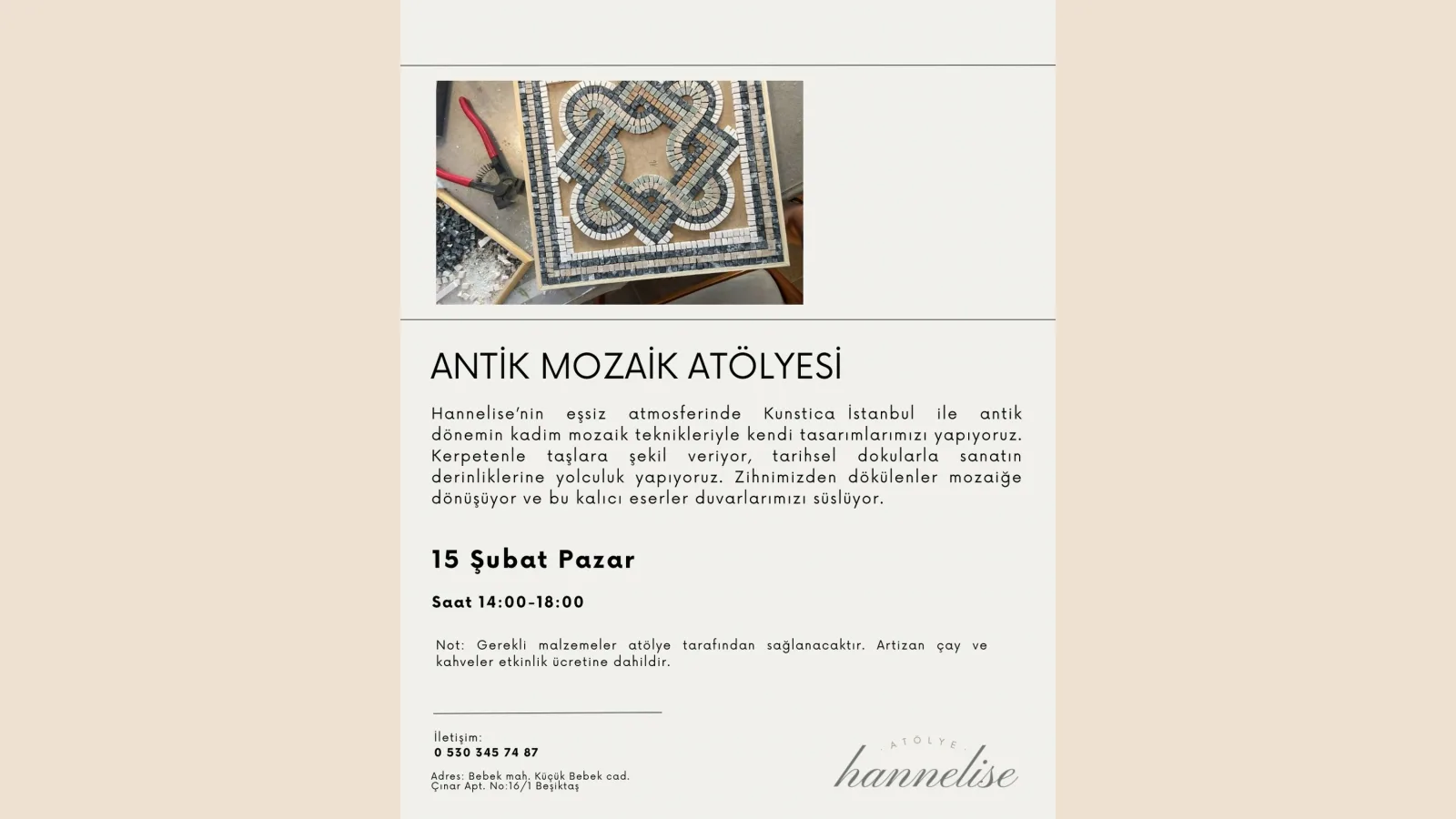 Kunstica ile Antik Mozaik Atölyesi