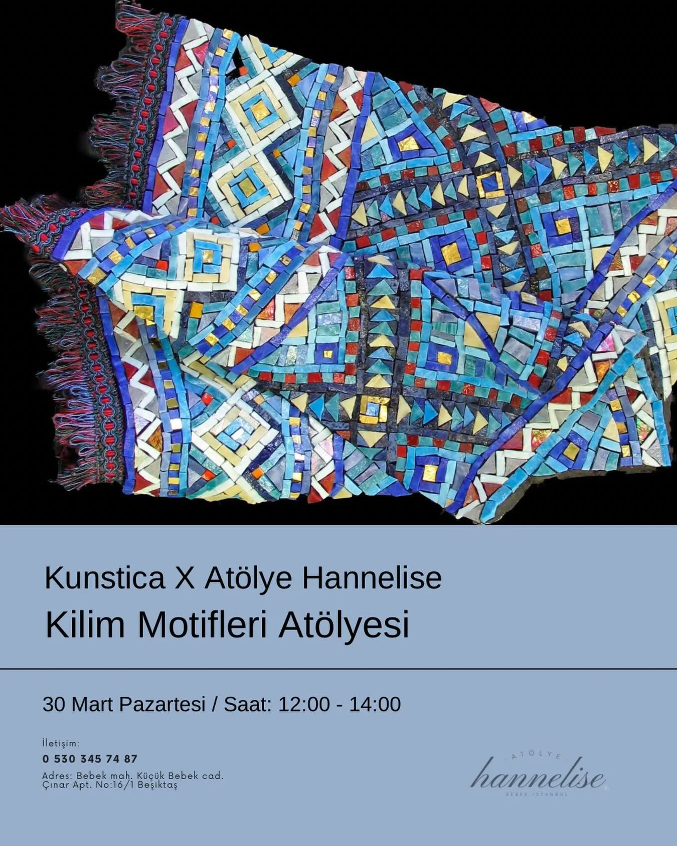 Kunstica ile Kilim Motifleri etkinliğinden bir anı
