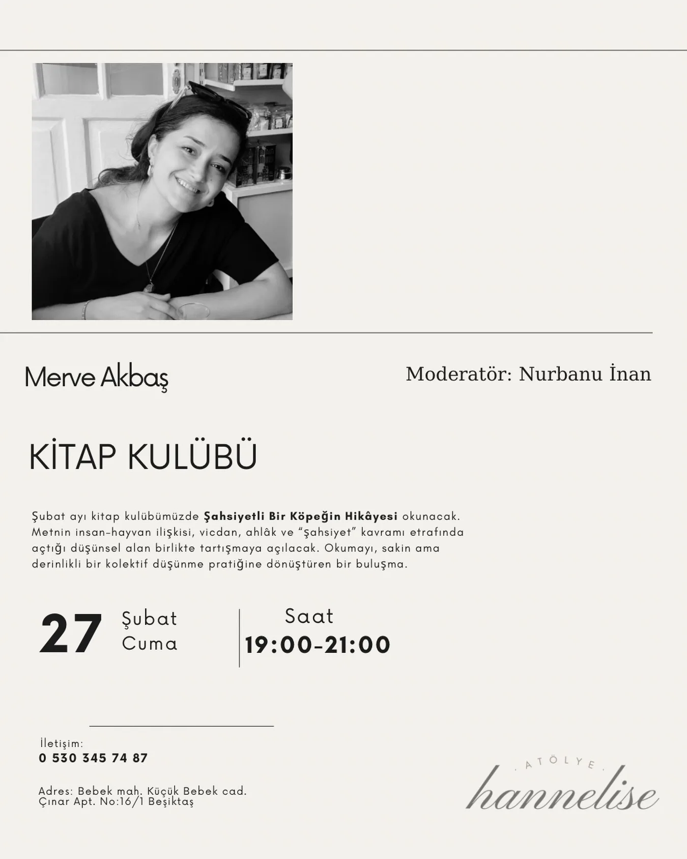 Merve Akbaş Kitap Kulübü etkinliğinden bir anı