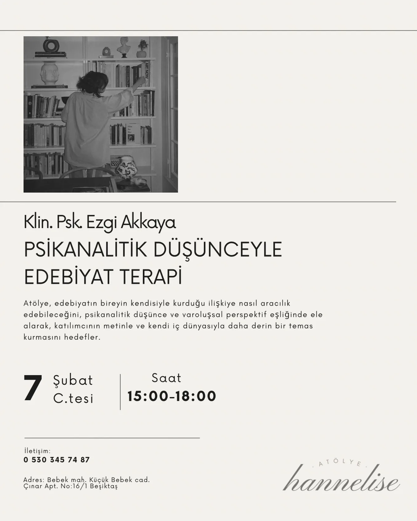 Psikanalitik Düşünceyle Edebiyat Terapi etkinliğinden bir anı