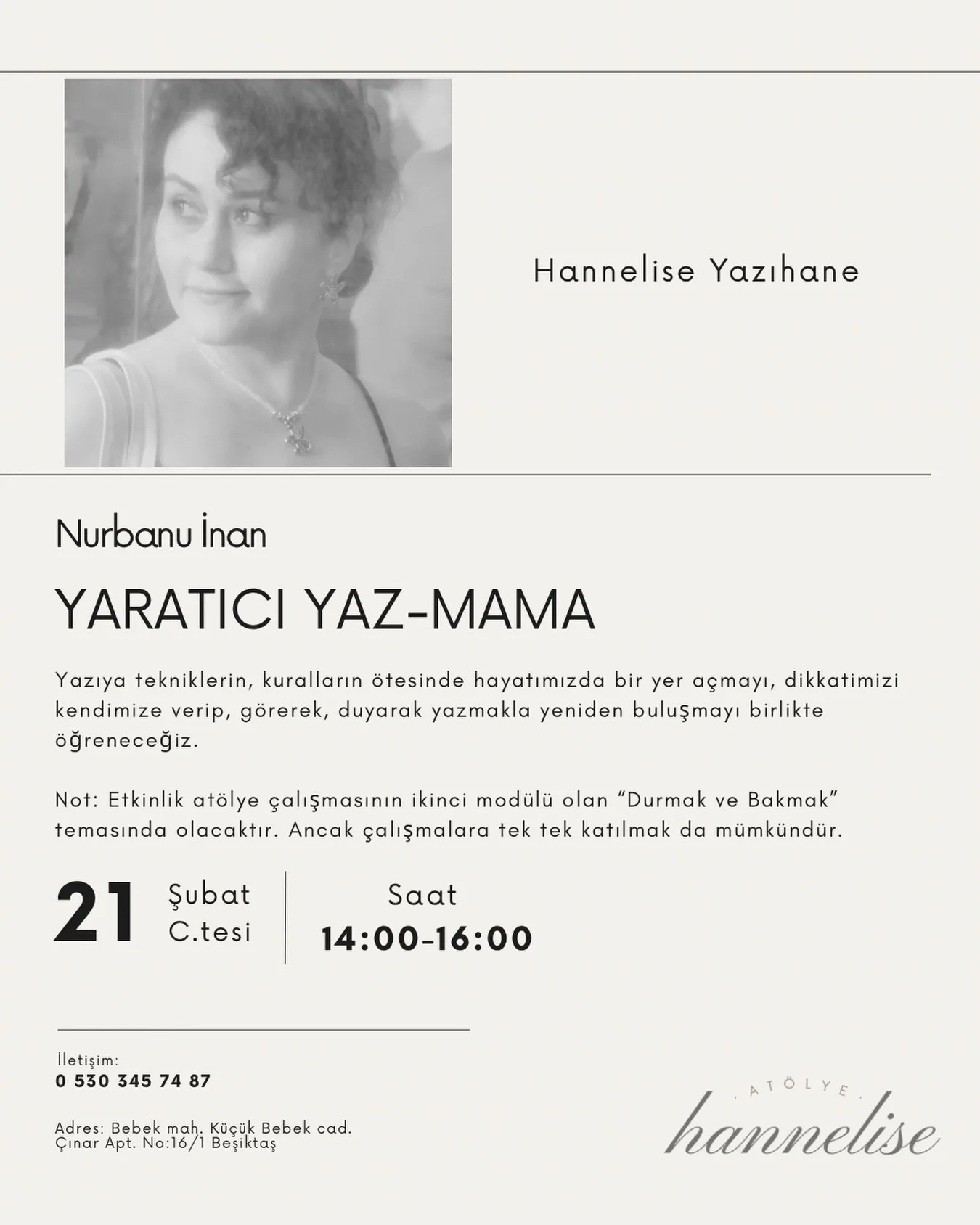 Yaratıcı Yaz-Mama etkinliğinden bir anı