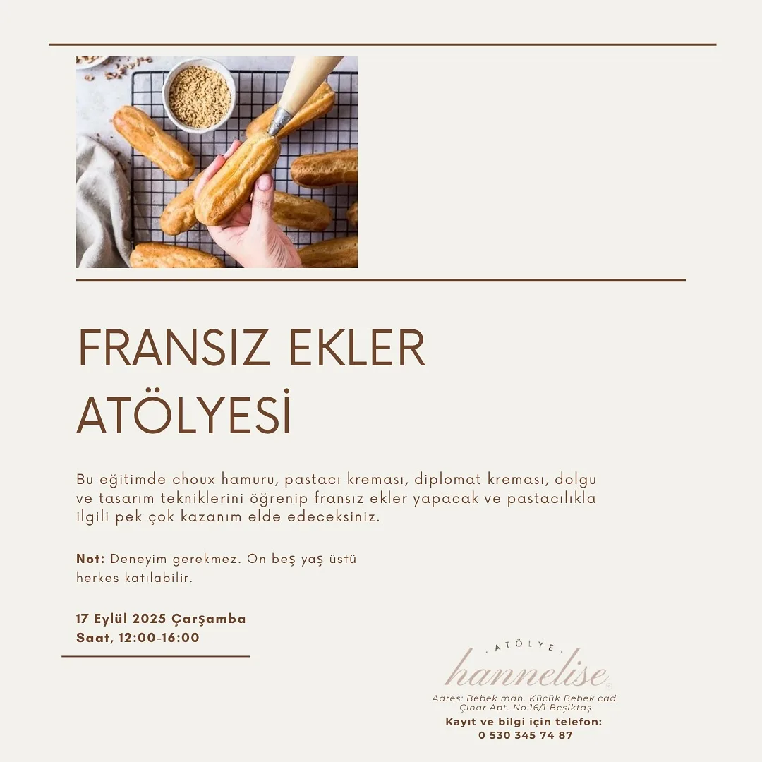 Fransız Ekler Atölyesi etkinliğinden bir anı